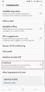 Come impedire app accedere posizione