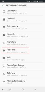 Come impedire app accedere posizione