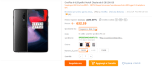 OnePlus 6 offerta TomTop