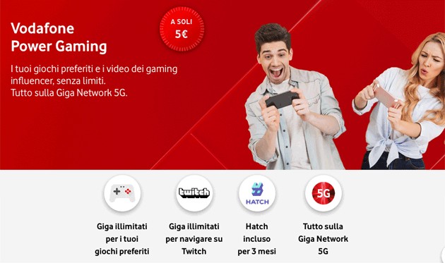 Come disattivare Vodafone Power Gaming